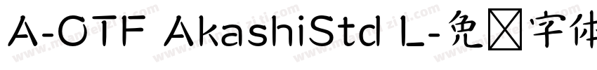 A-OTF AkashiStd L字体转换